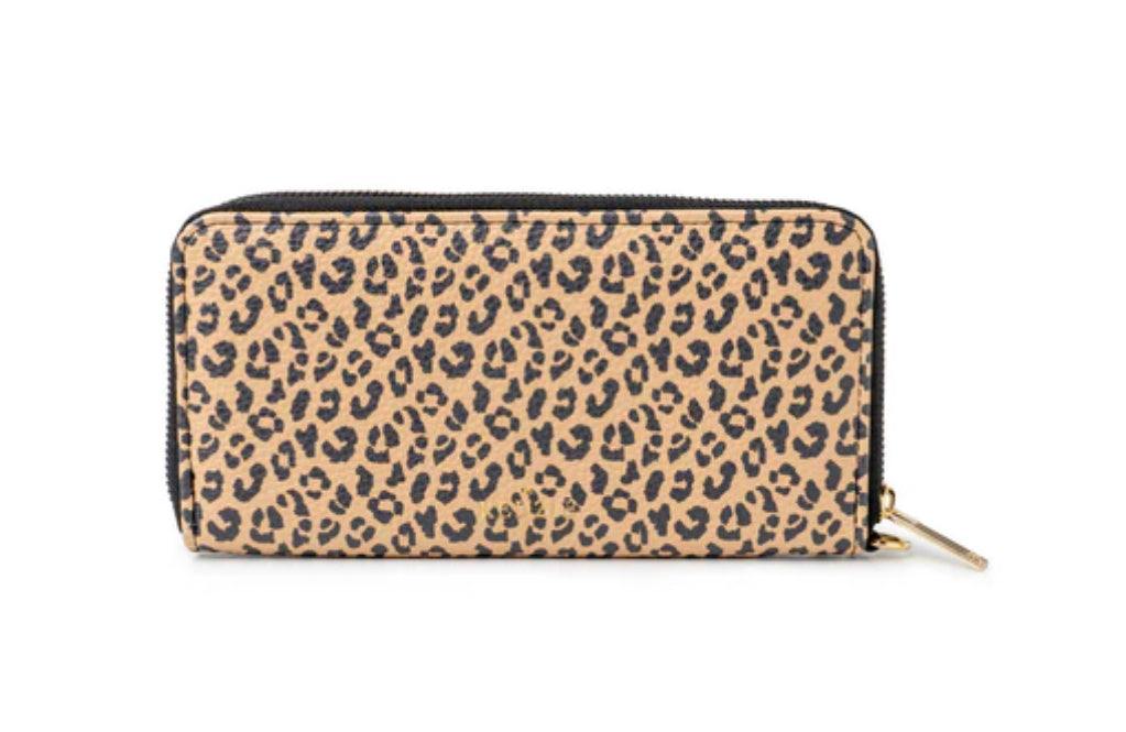 Kedzie Cheetah Zip Around Clutch Wallet
