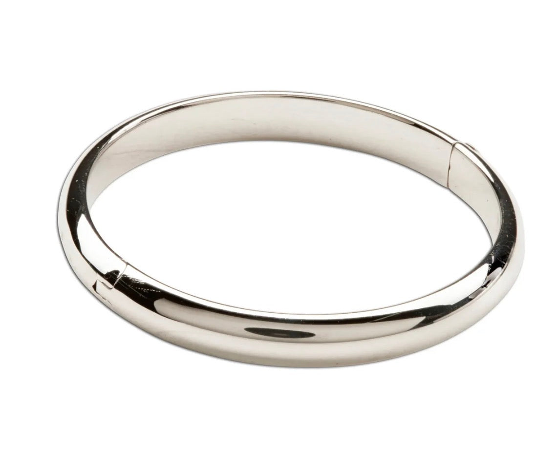 Cherished Moments Classic Sterling Silver Bangle Bracelet (0-12 months)