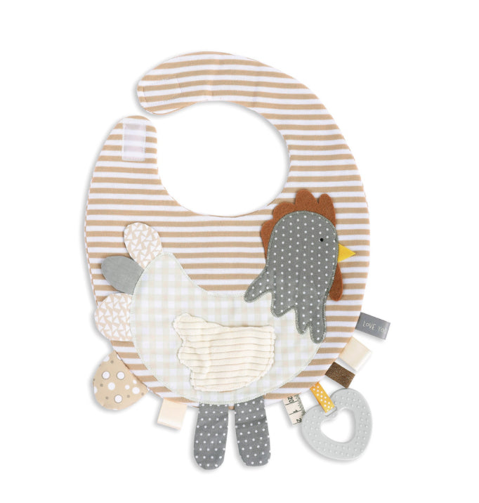 Demdaco Mommy and Me Activity Bib-Rooster