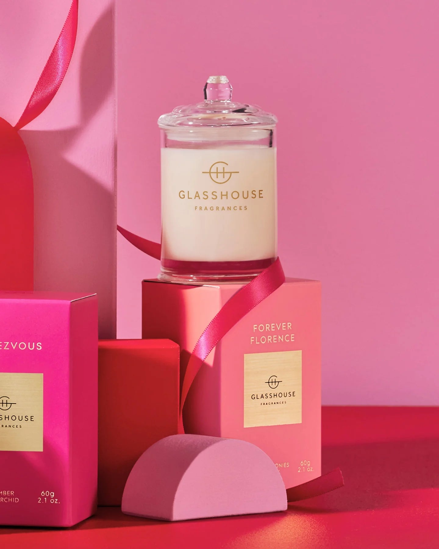 Glasshouse Fragrances 2.1 oz Scented Candle-Forever Florence