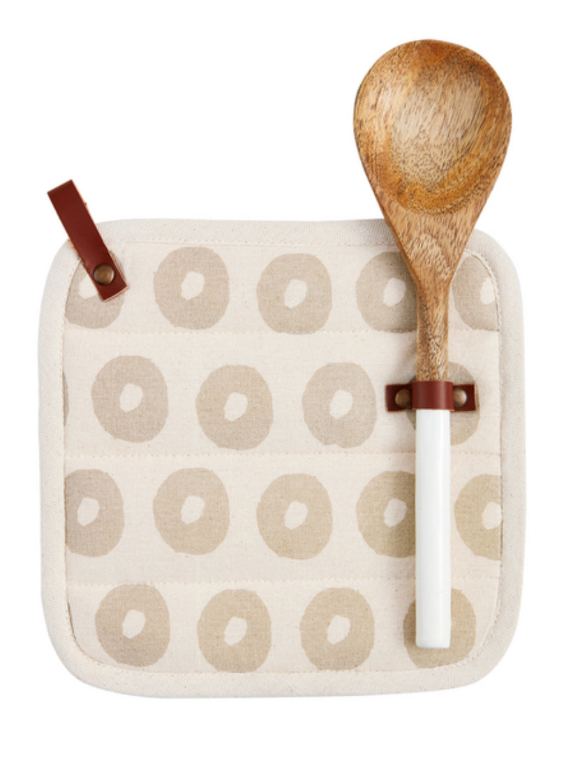 Mudpie Natural Pot Holder Spoon Set