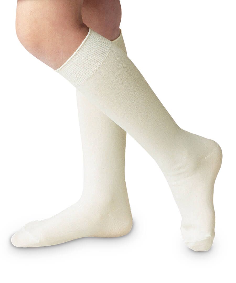 Jefferies Socks Smooth Toe Turn Cuff Socks-Pearl White