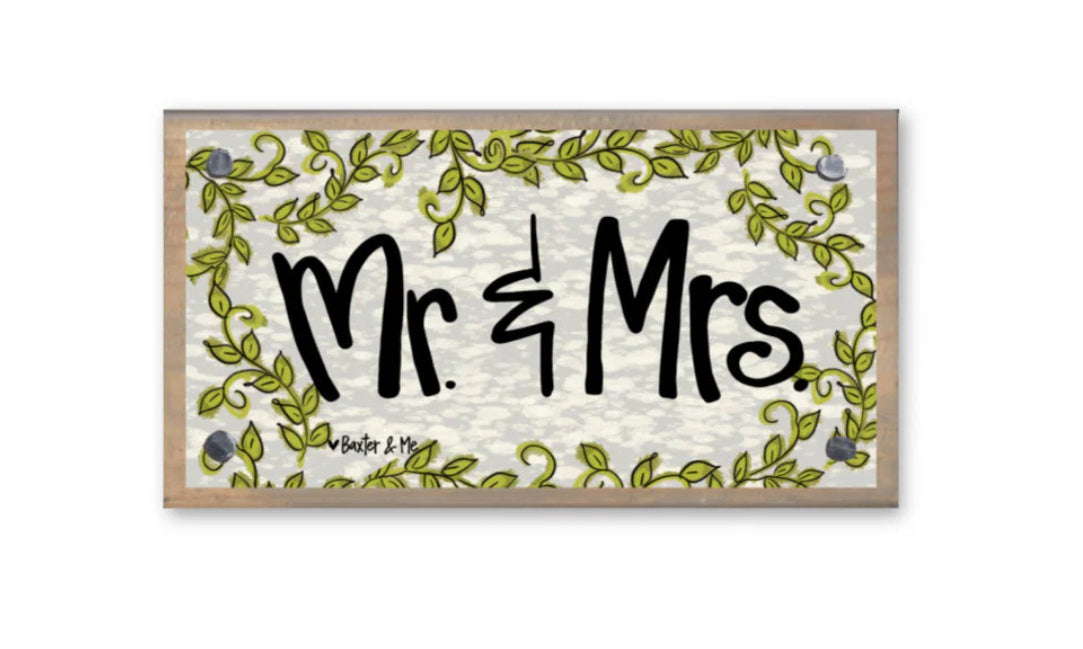 Baxter & Me Happy Block-Mr. & Mrs. Vine