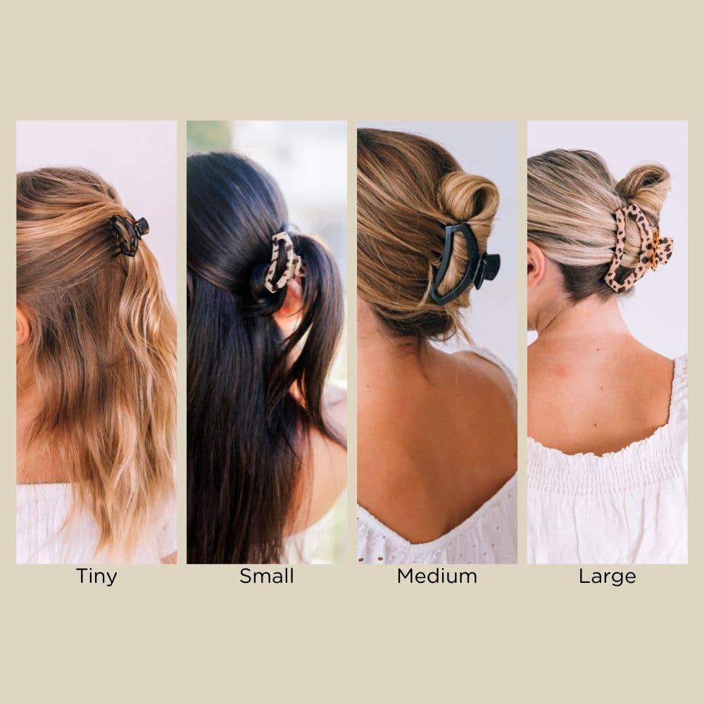 Teleties Large Open Hair Clip-Tortoise