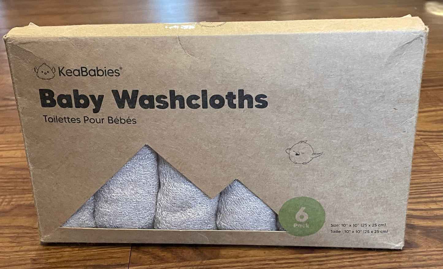 KeaBabies Baby Washcloths (6 pack)
