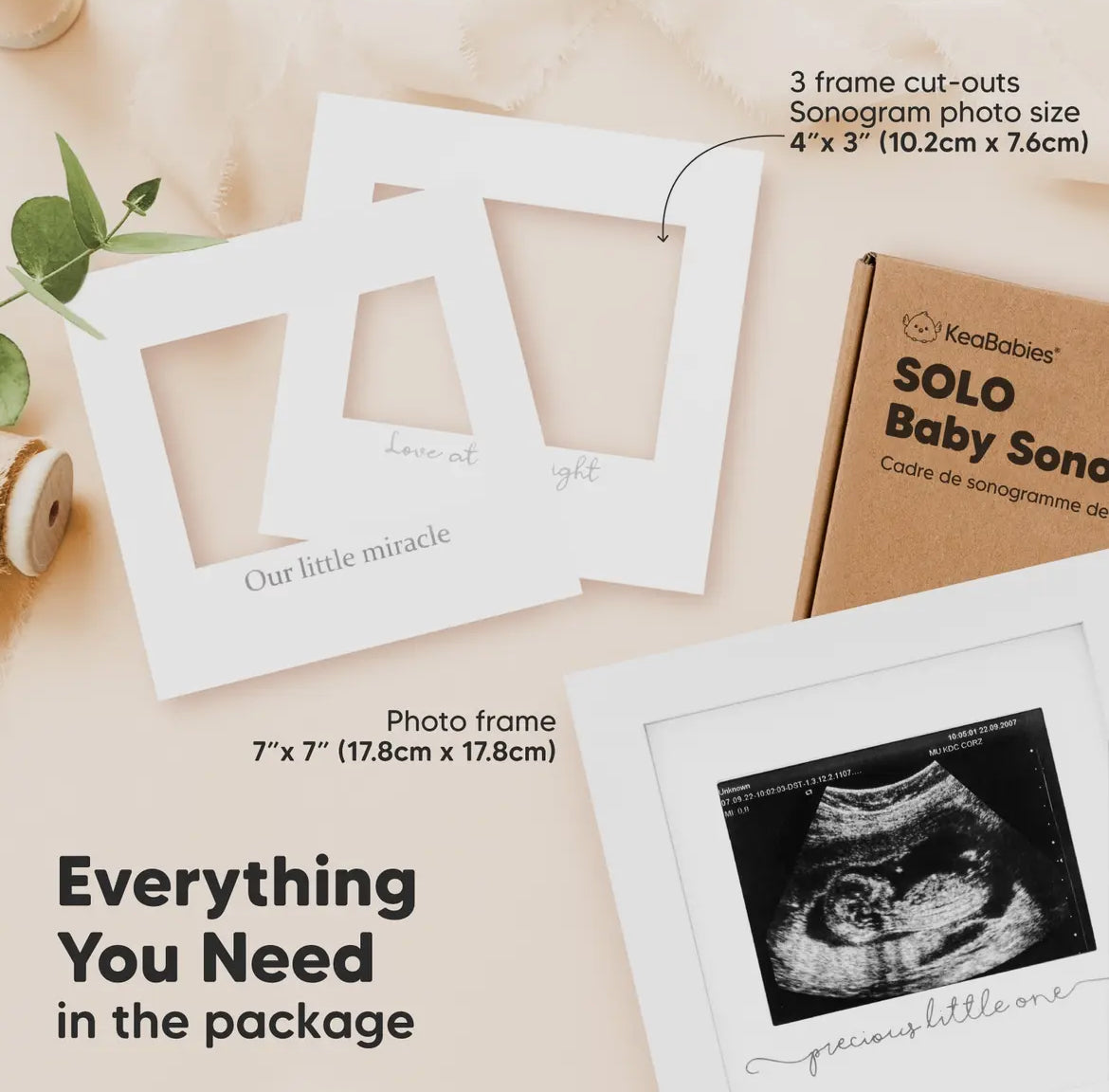 KeaBabies Solo Baby Sonogram
Picture Frame