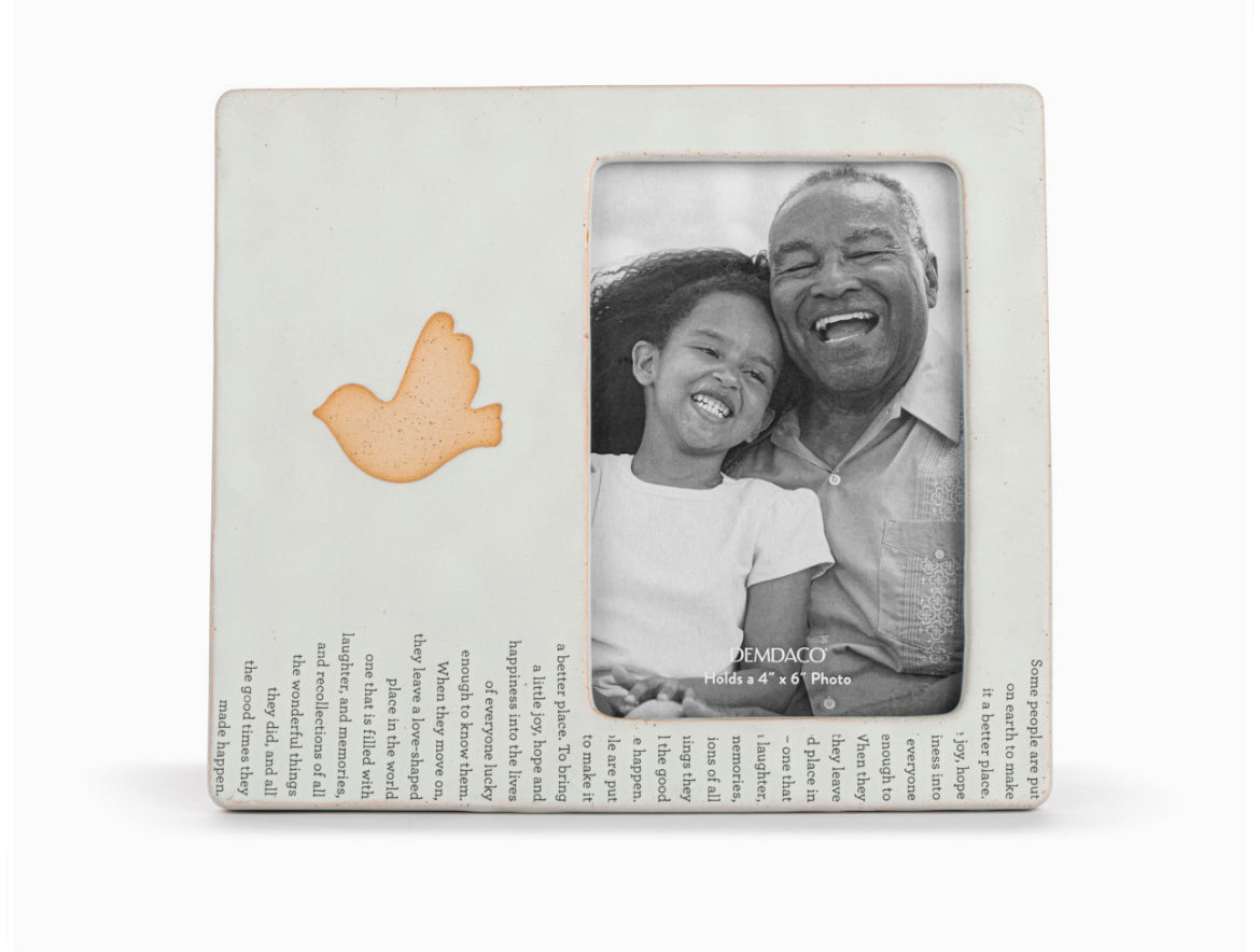 Demdaco Inspired Remembrance Ceramic Frame (4x6in)
