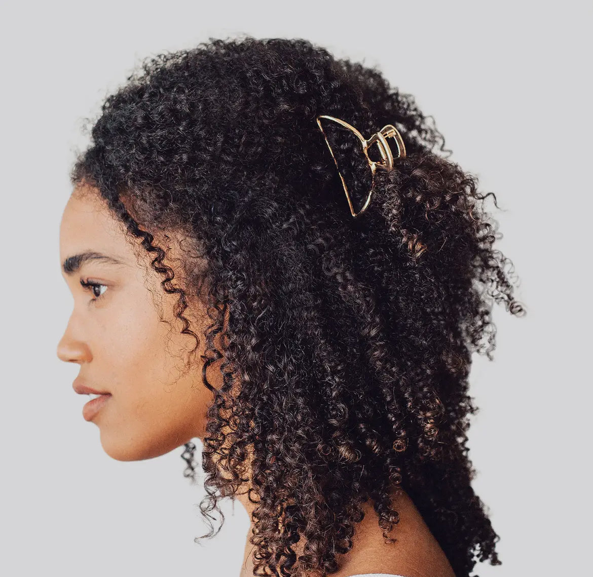 Kitsch Open Shape Claw Clip-Gold