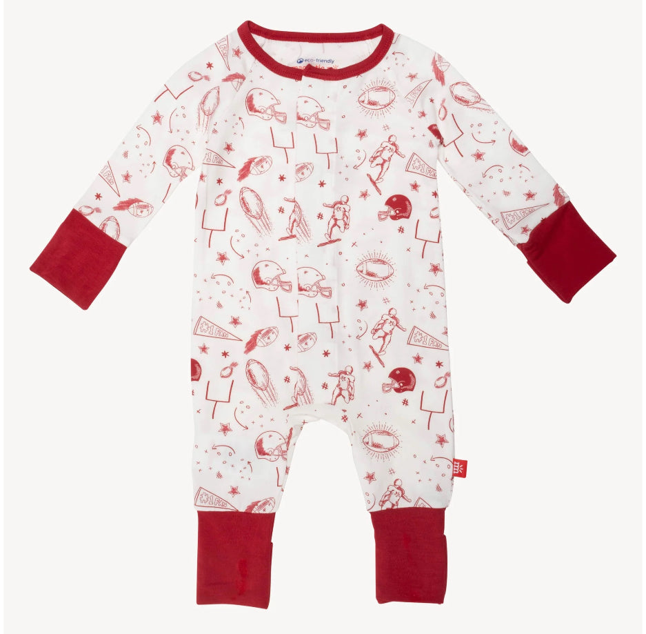 Magnetic Me White Game Day Coverall