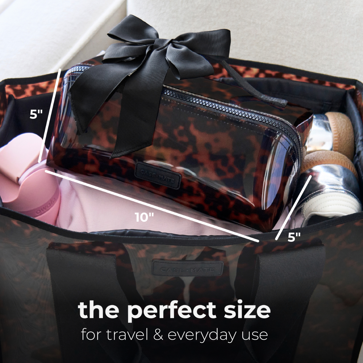 Case-Mate Tortoiseshell Jelly Cosmetic Bag