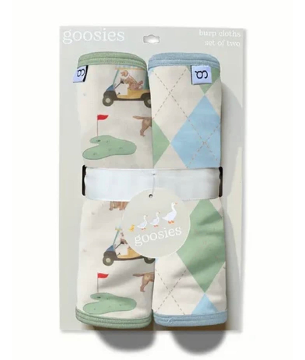 Goosies Burp Cloth Set-Barks & Birdies