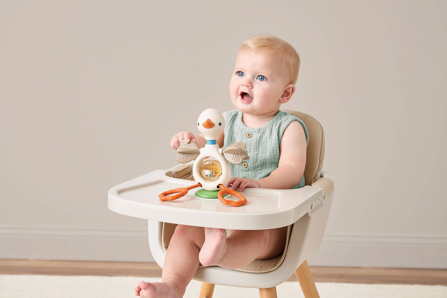 Itzy Ritzy Twist & Bop High Chair Sensory Toy-Goose