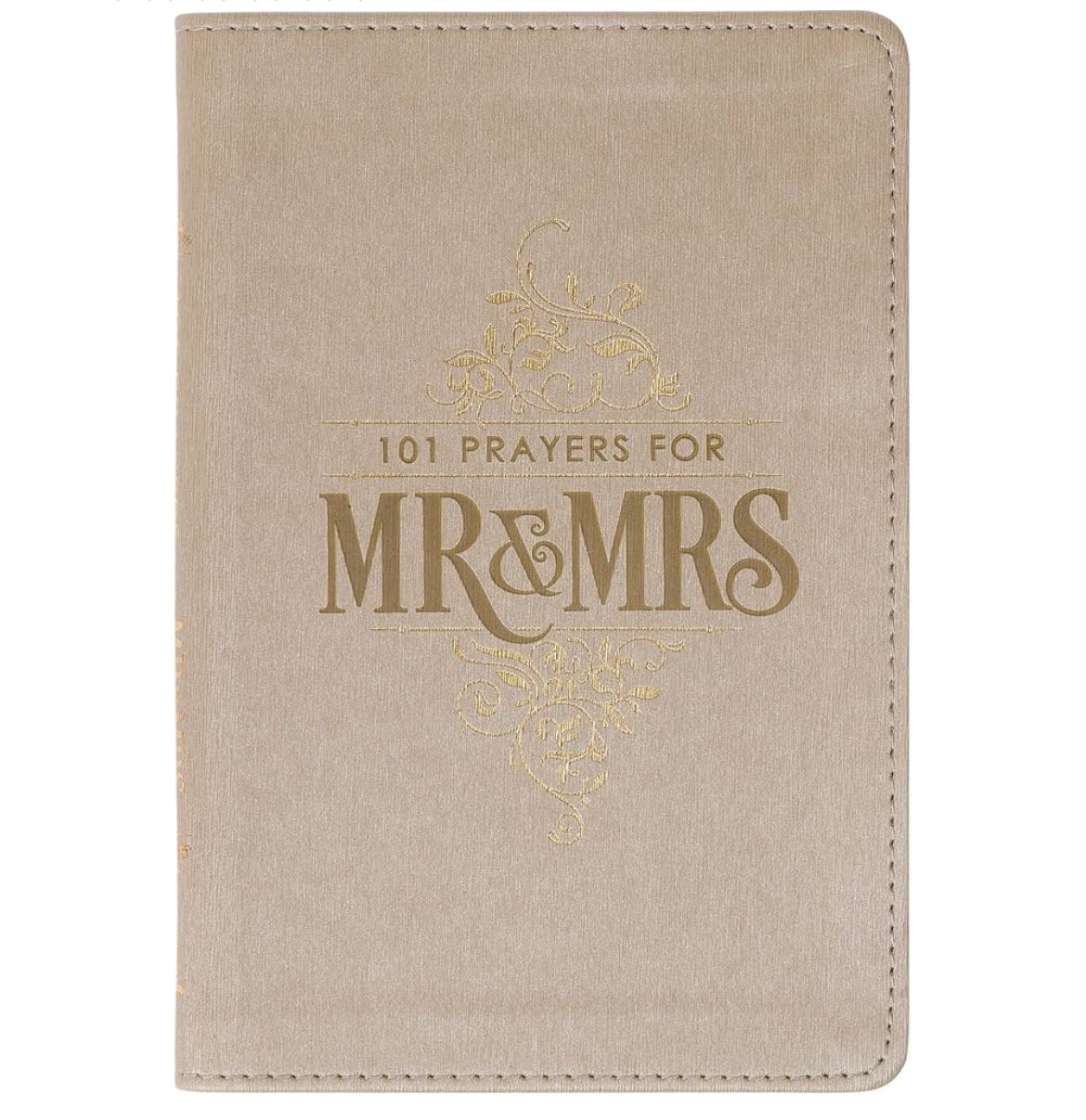 Christian Art Gifts 101 Prayers for Mr. & Mrs. Gold Faux Leather Prayer Book