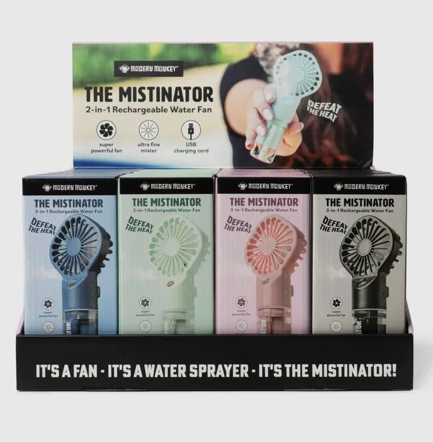 Modern Monkey the Mistinator 2-in-1 Rechargeable Water Fan