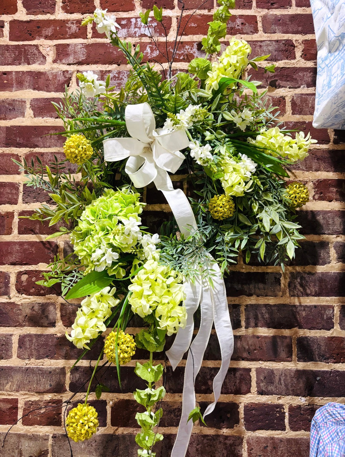 Mixed Italian Ruscus Leaf Wreath
