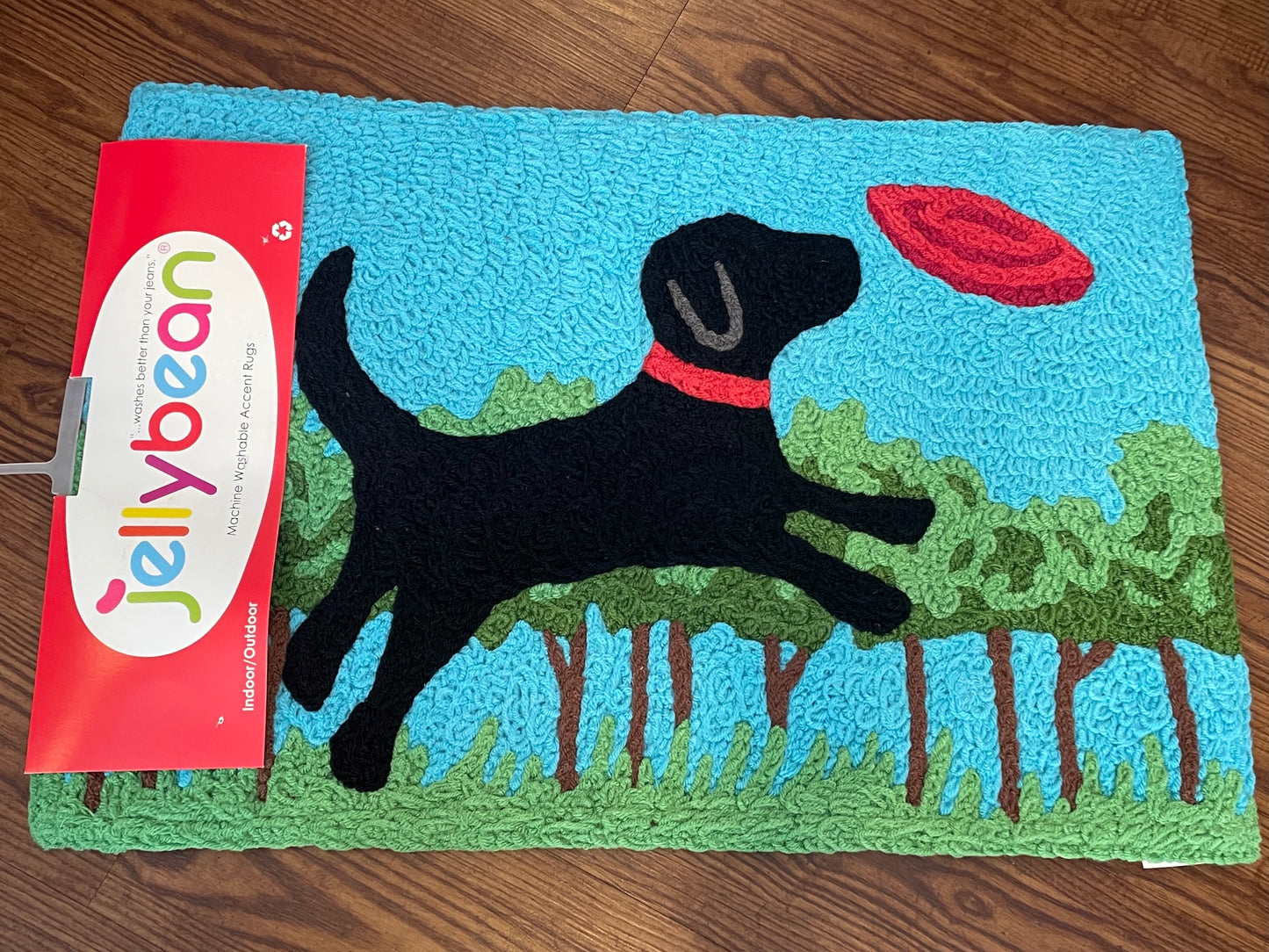 Jellybean Indoor/Outdoor Accent Rugs-Dog