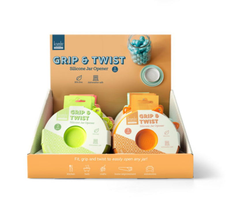 Krumbs Kitchen Essentials Grip & Twist Silicone Jar Opener (2 pack)