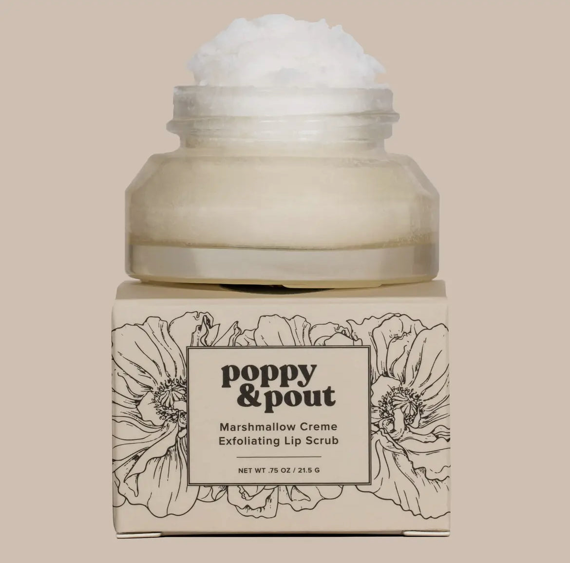 Poppy & Pout Lip Scrub-Marshmallow