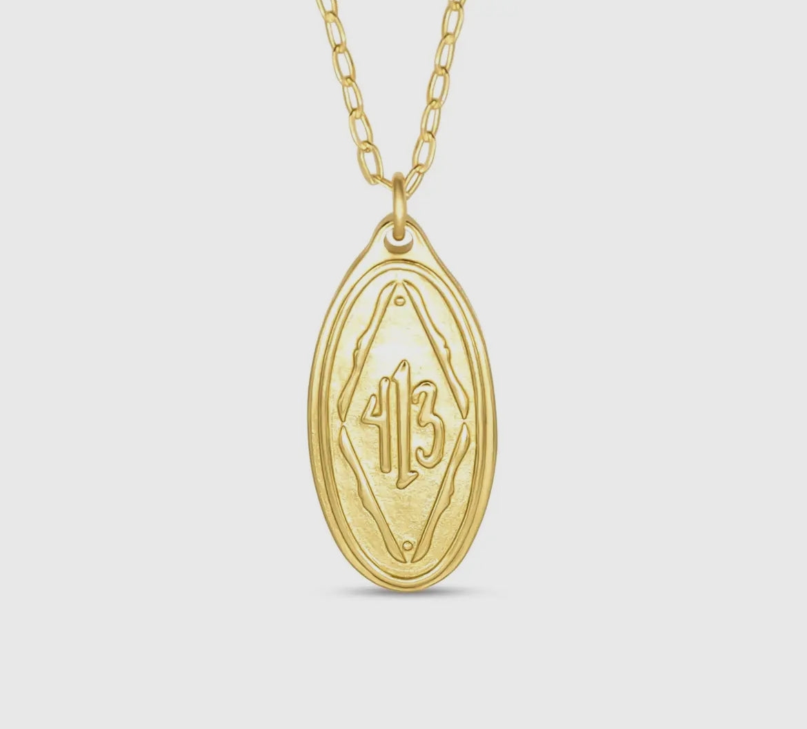 Madison Sterling Original Pendant Necklace (16")-Philippians 4:13