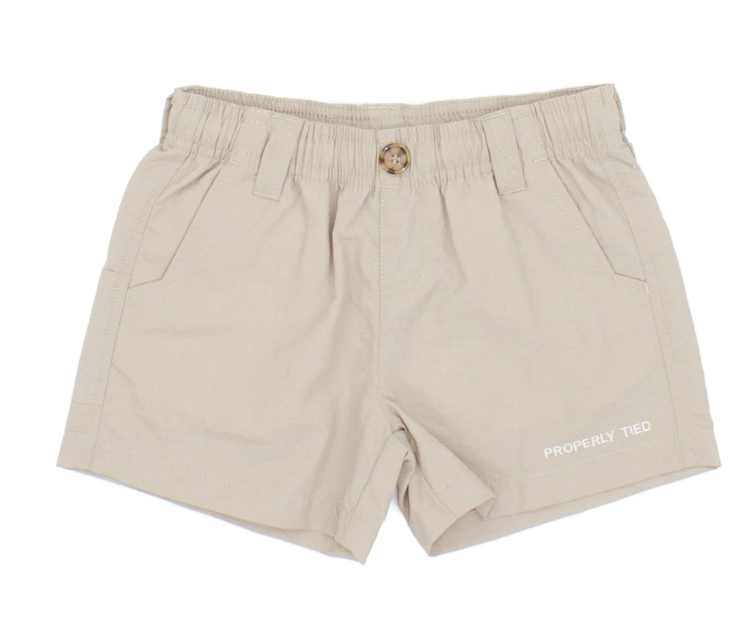 Properly Tied Baby/Boys Mallard Short-Khaki