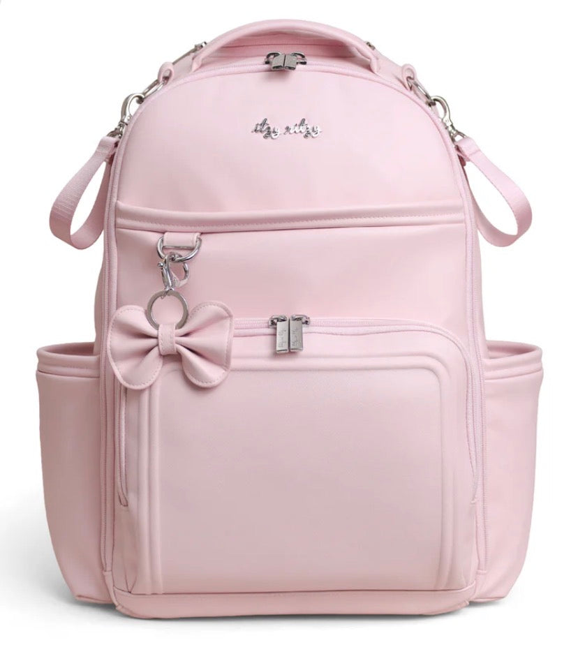 Itzy Ritzy Boss Plus Backpack Diaper Bag-Ribbons & Roses
