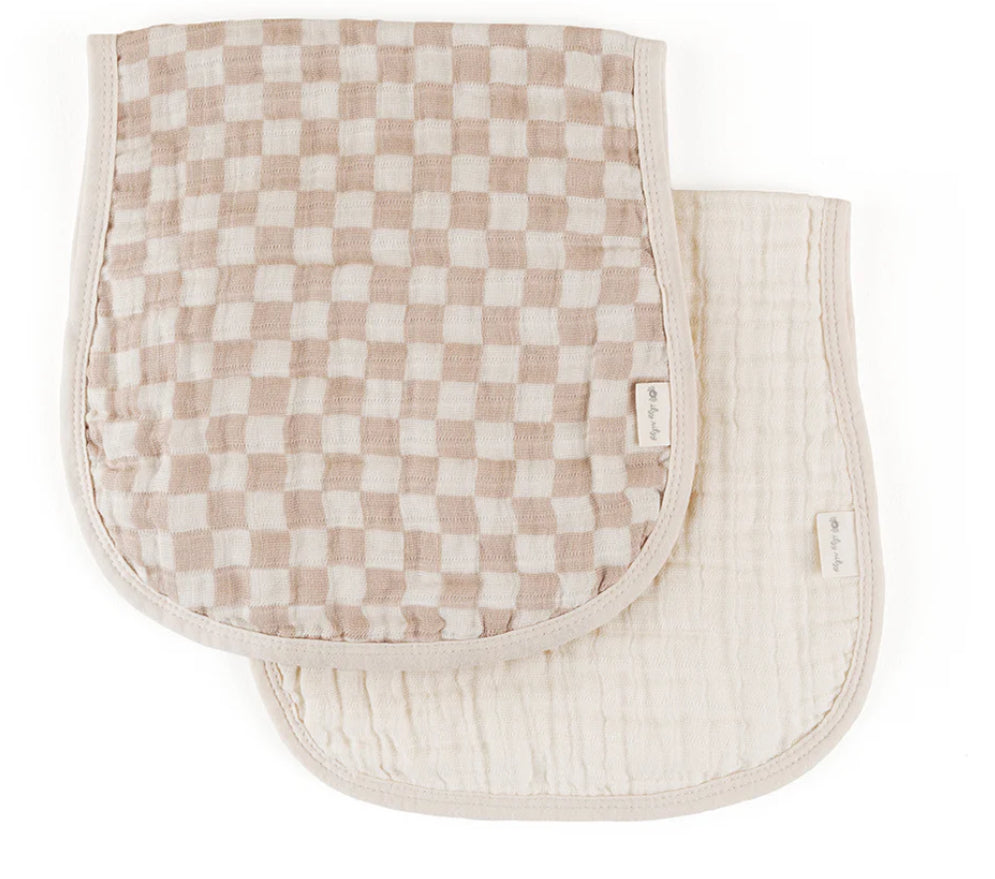 Itzy Ritzy Burp Cloths-Check Yes