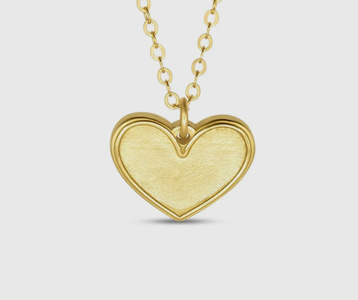 Madison Sterling Pendant Heart Necklace (22")-1 Corinthians 13:13