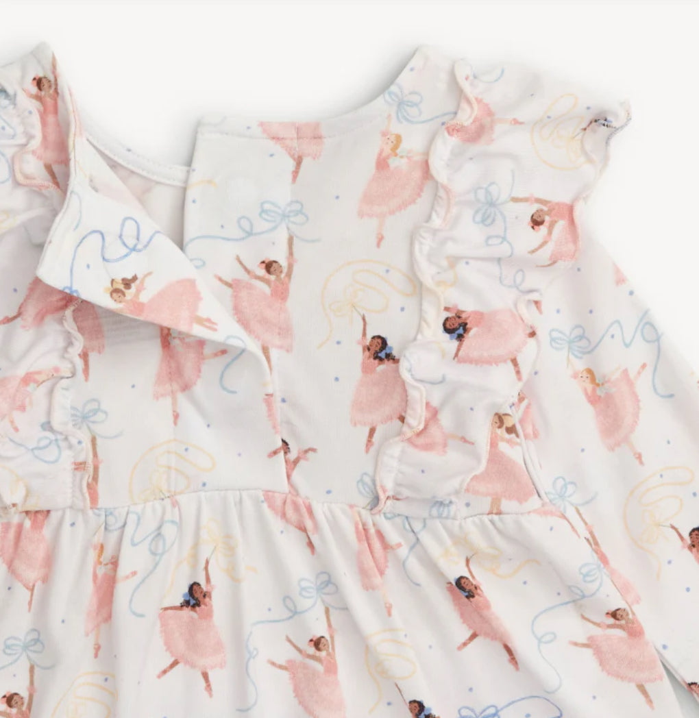 Magnetic Me Pretty Plies Modal Dress With Ruffles + Legging Set