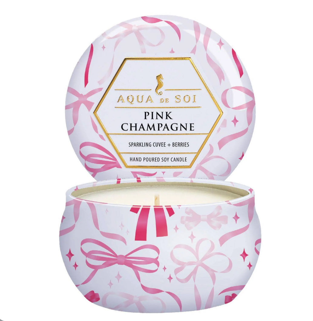 The SOi Company 4oz Limited Edition Tin Candles-Pink Champagne