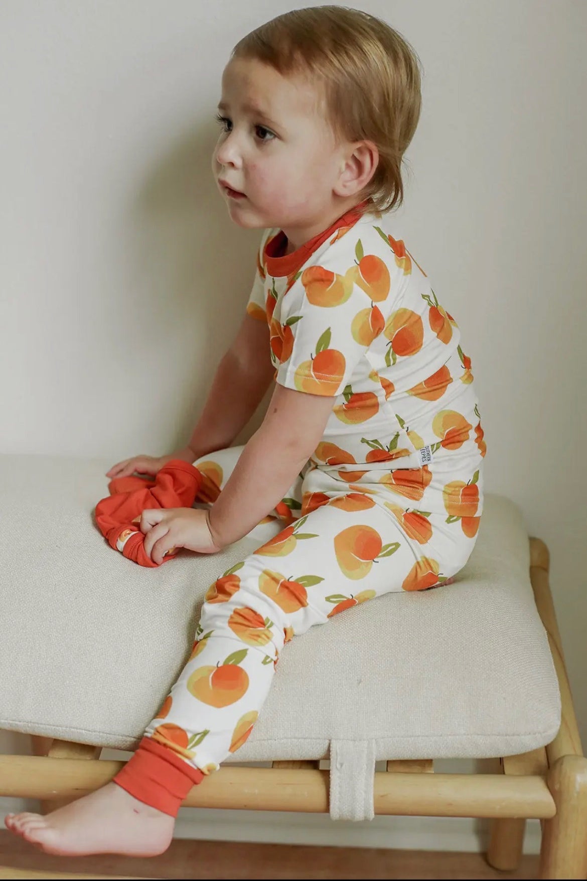 Southern Slumber Peaches 2 Piece Bamboo Pajama Set