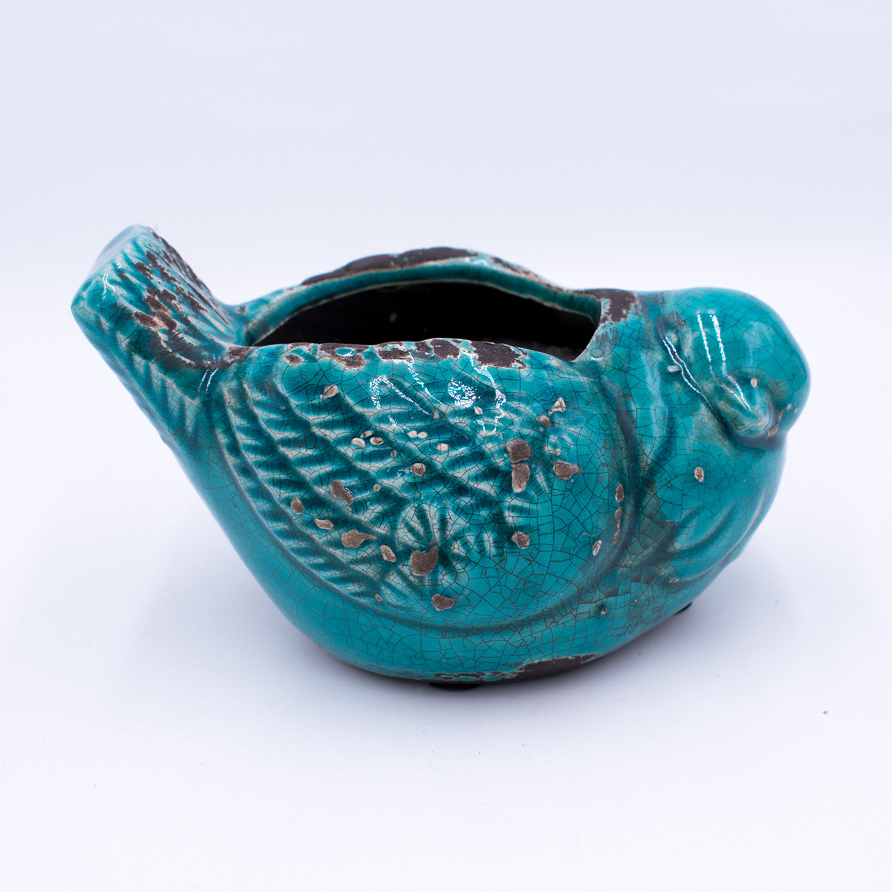 Swan Creek Candle Bird Pottery-White Peach & Clove