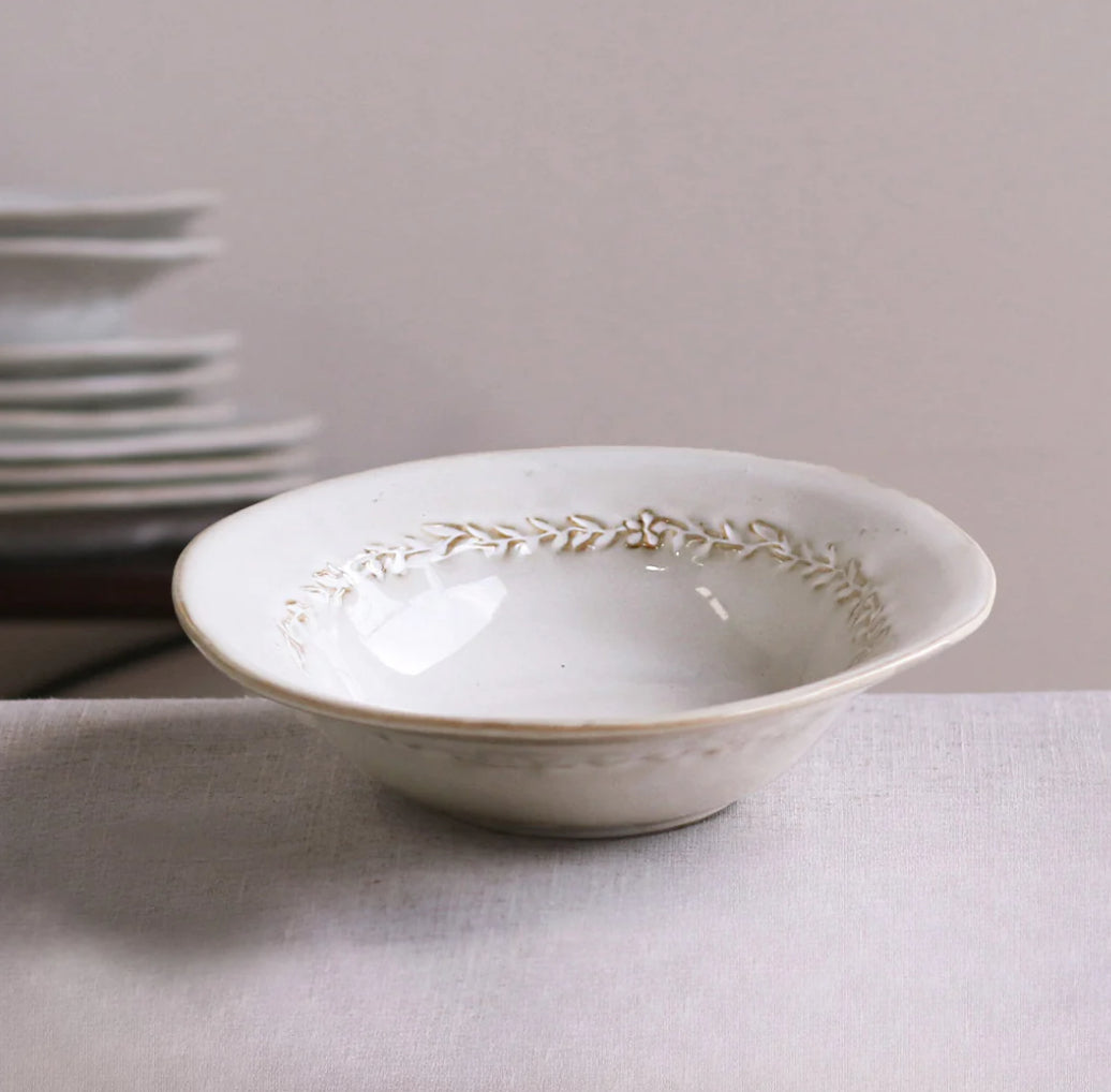 Beatriz Ball Ceramic Valentina Soup Bowl in Dusty White