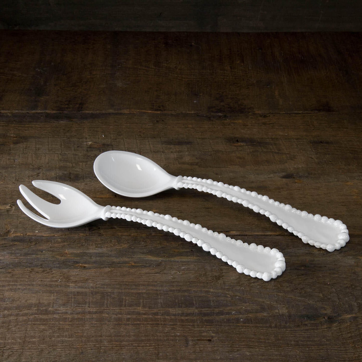 Beatriz Ball VIDA Alegria Small Salad Servers-White