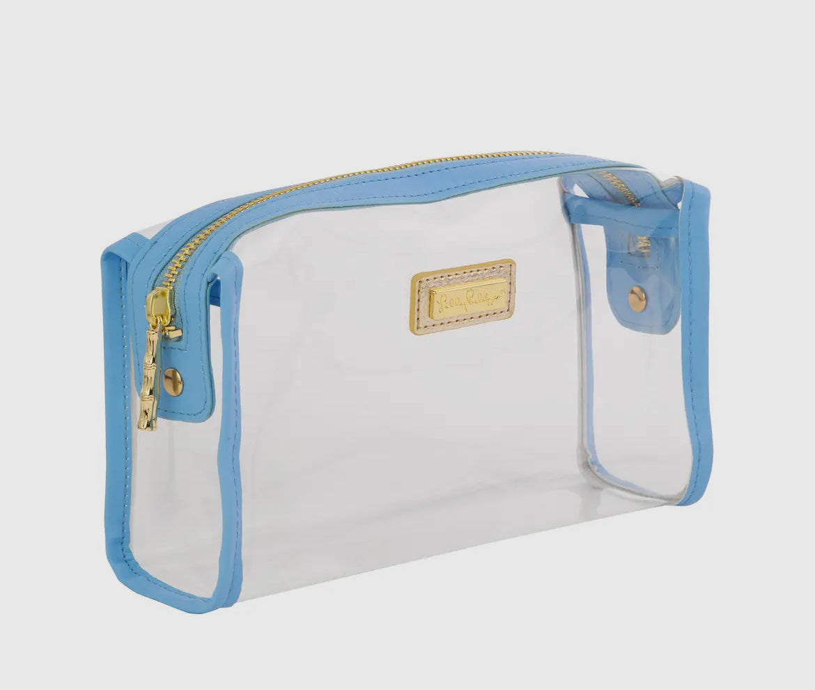 Lilly Pulitzer Pencil Case-Frenchie Blue