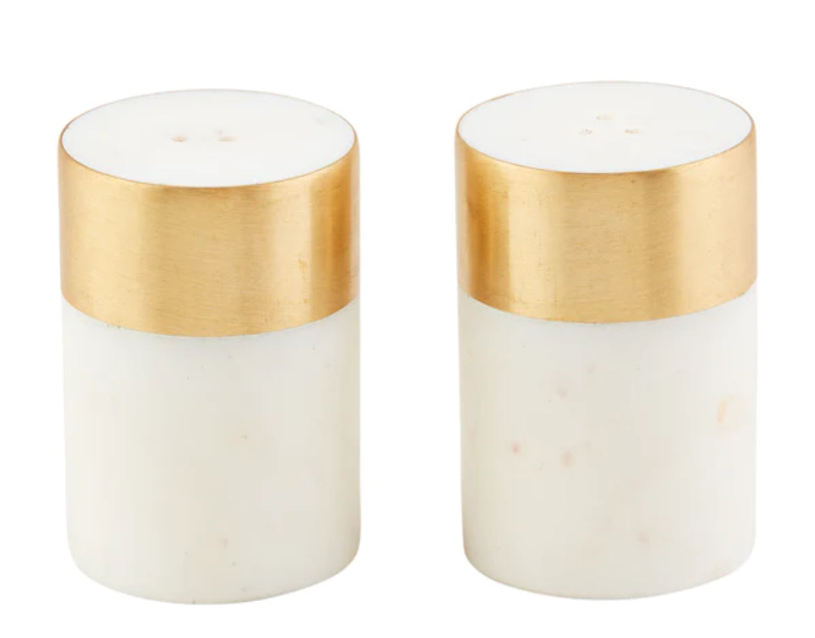 Mudpie Marble Salt And Pepper Set
