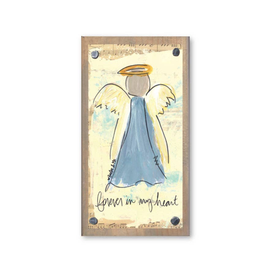 Baxter & Me Forever In My Heart Driftwood Happy Block