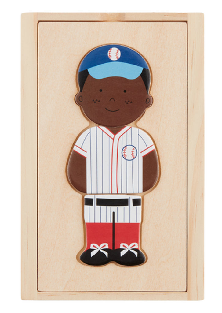 Mudpie Boy Dress Up Wood Puzzle