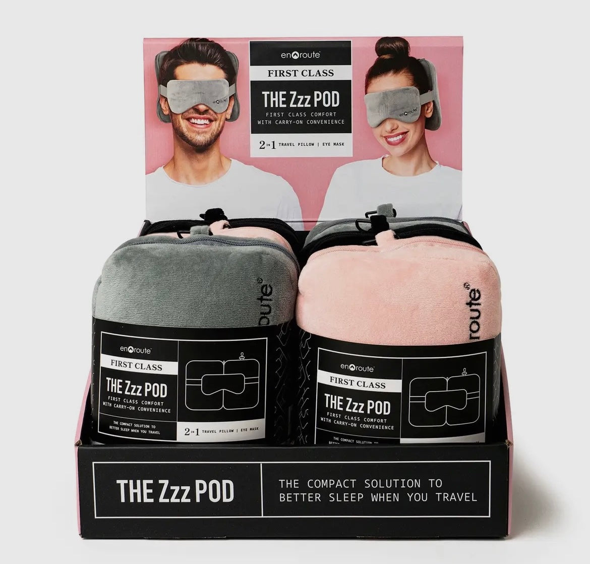 En Route Zzz Pod 2 in 1 Travel Pillow Eye Mask