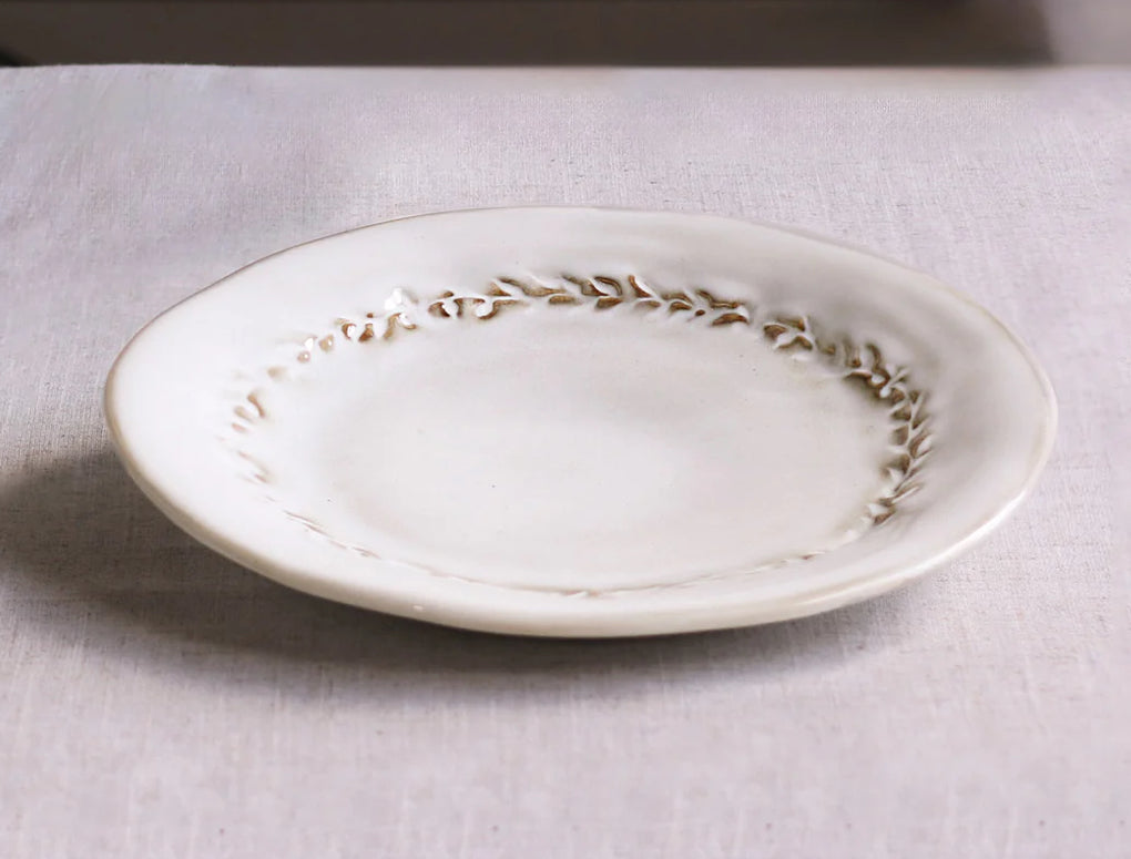 Beatriz Ball Ceramic Valentina Salad Plate in Dusty White