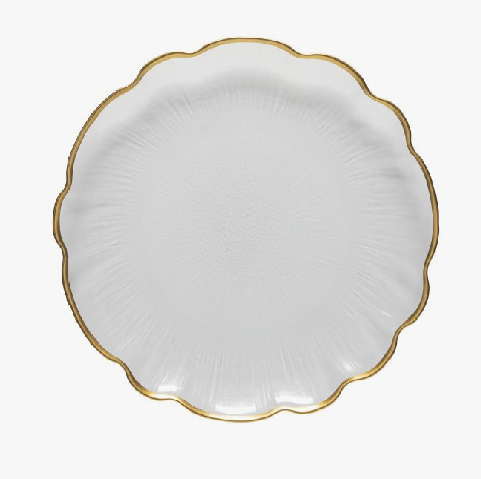 Casafina Francesca Glass Rimmed Dinner Plate