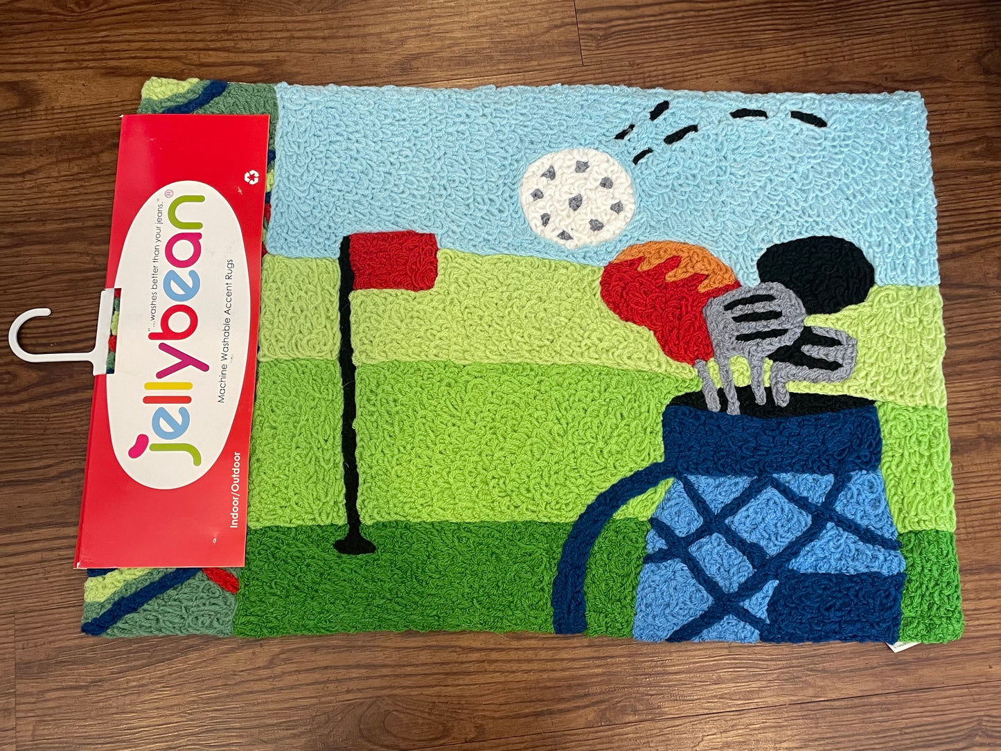 Jellybean Indoor/Outdoor Accent Rugs-Golf