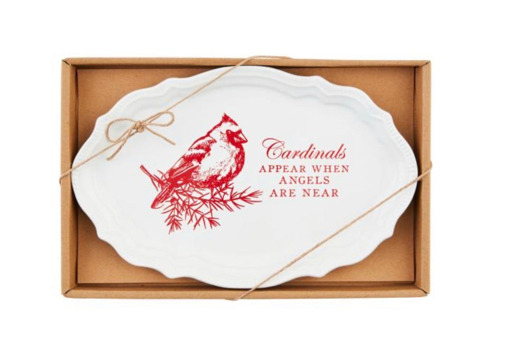 Mudpie Cardinal Sentiment Tray