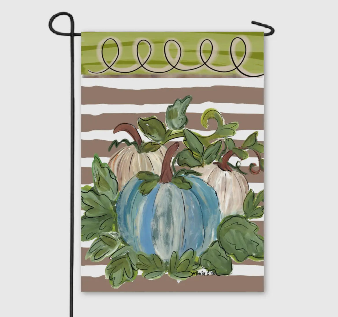 Baxter & Me Garden Flag-Sage & Soft Leopard Welcome