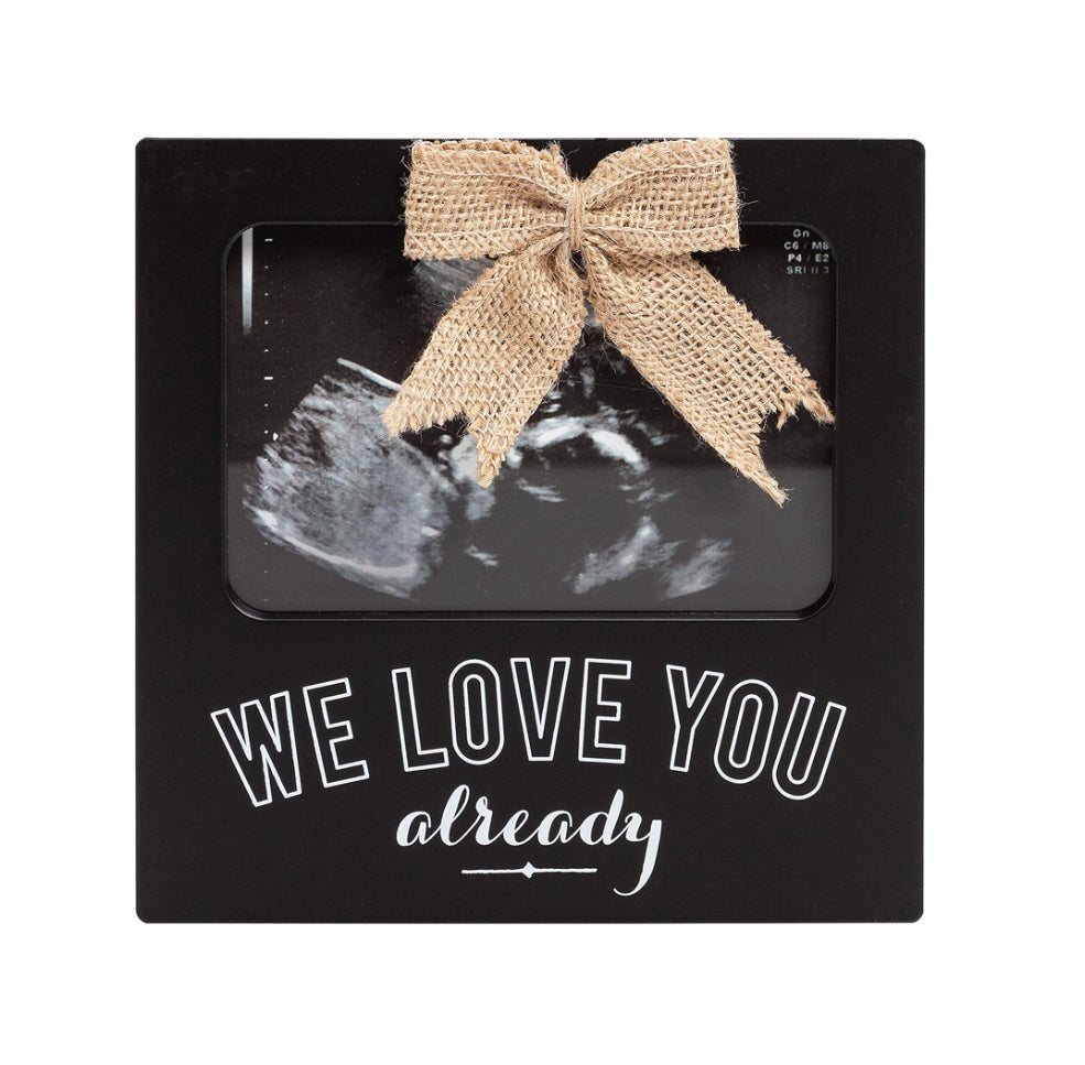 Kate & Milo We Love You Already Sonogram Frame-Black