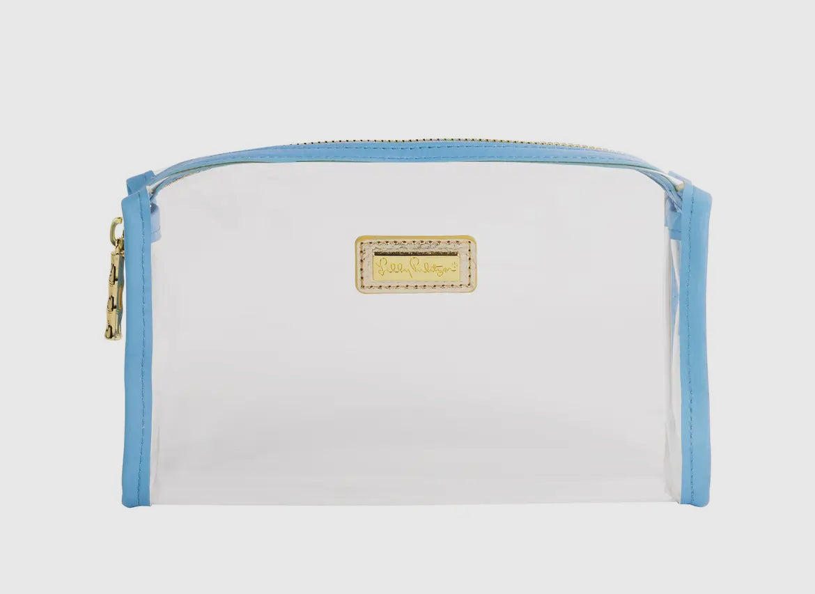 Lilly Pulitzer Pencil Case-Frenchie Blue