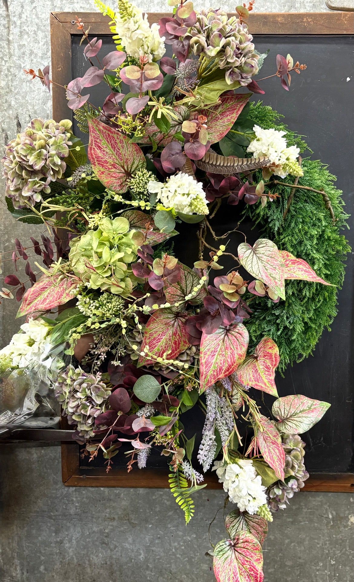 Elegant Hydrangea Wreath