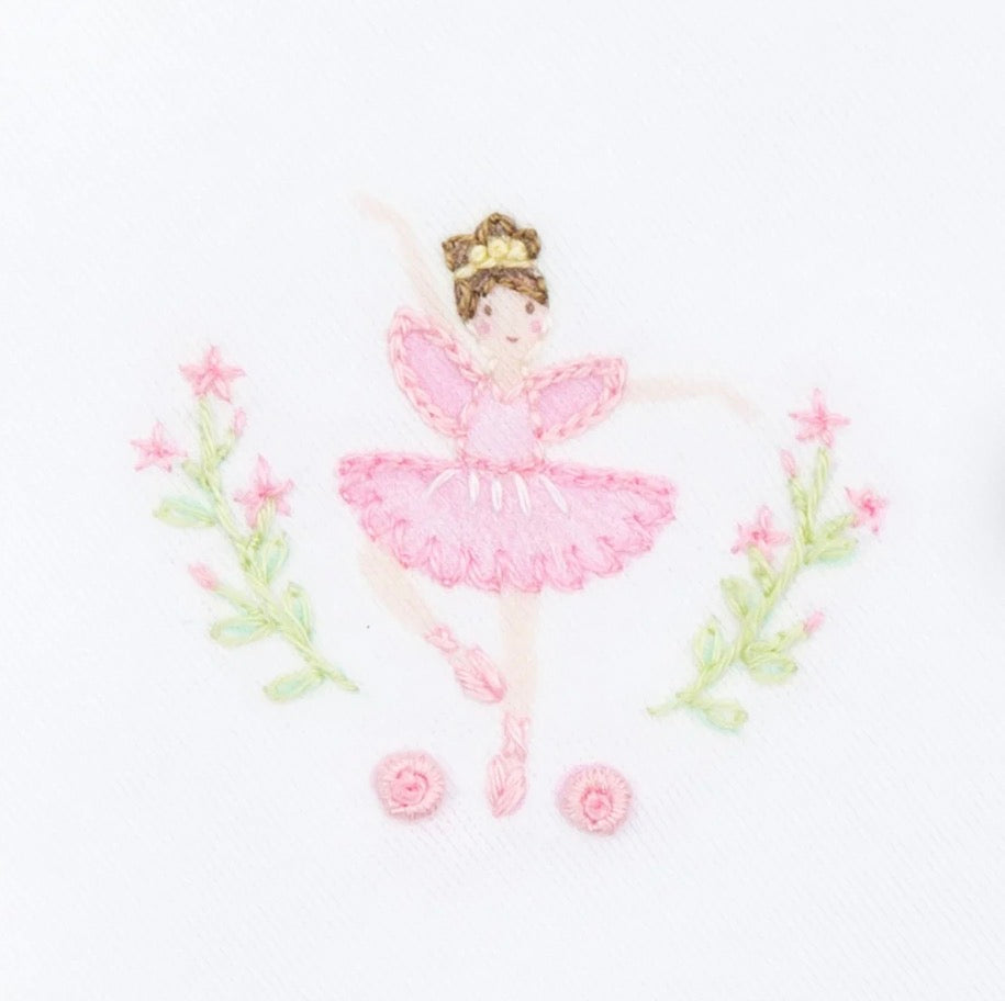 Magnolia Baby Twinkle Toes Embroidered Footie