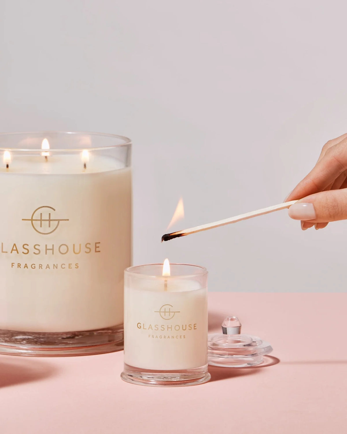 Glasshouse Fragrances 2.1 oz Scented Candle-Sunsets in Capri