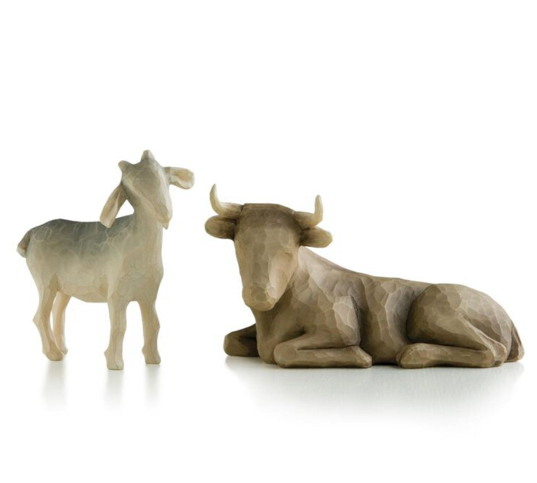 Willow Tree-Ox & Goat