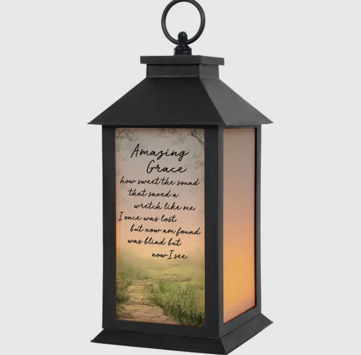 Carson Home Accents Lantern-Amazing Grace